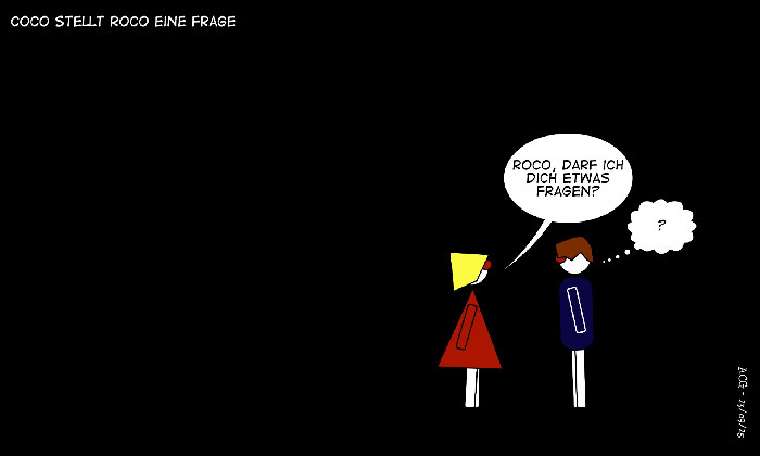 Coco stellt Roco eine Frage :: Constructivism and Comic